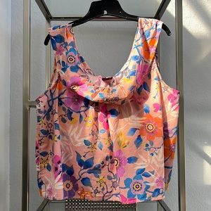 J. Crew /Liberty cropped blouse